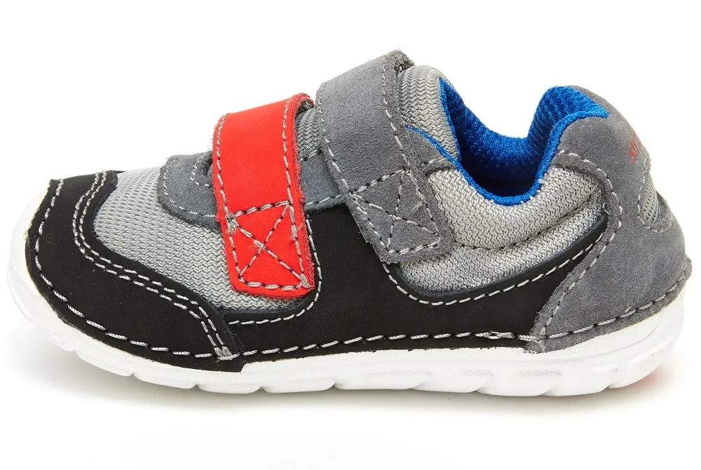 Stride Rite Soft Motion Grey/Black Mason Baby/Toddler Shoe