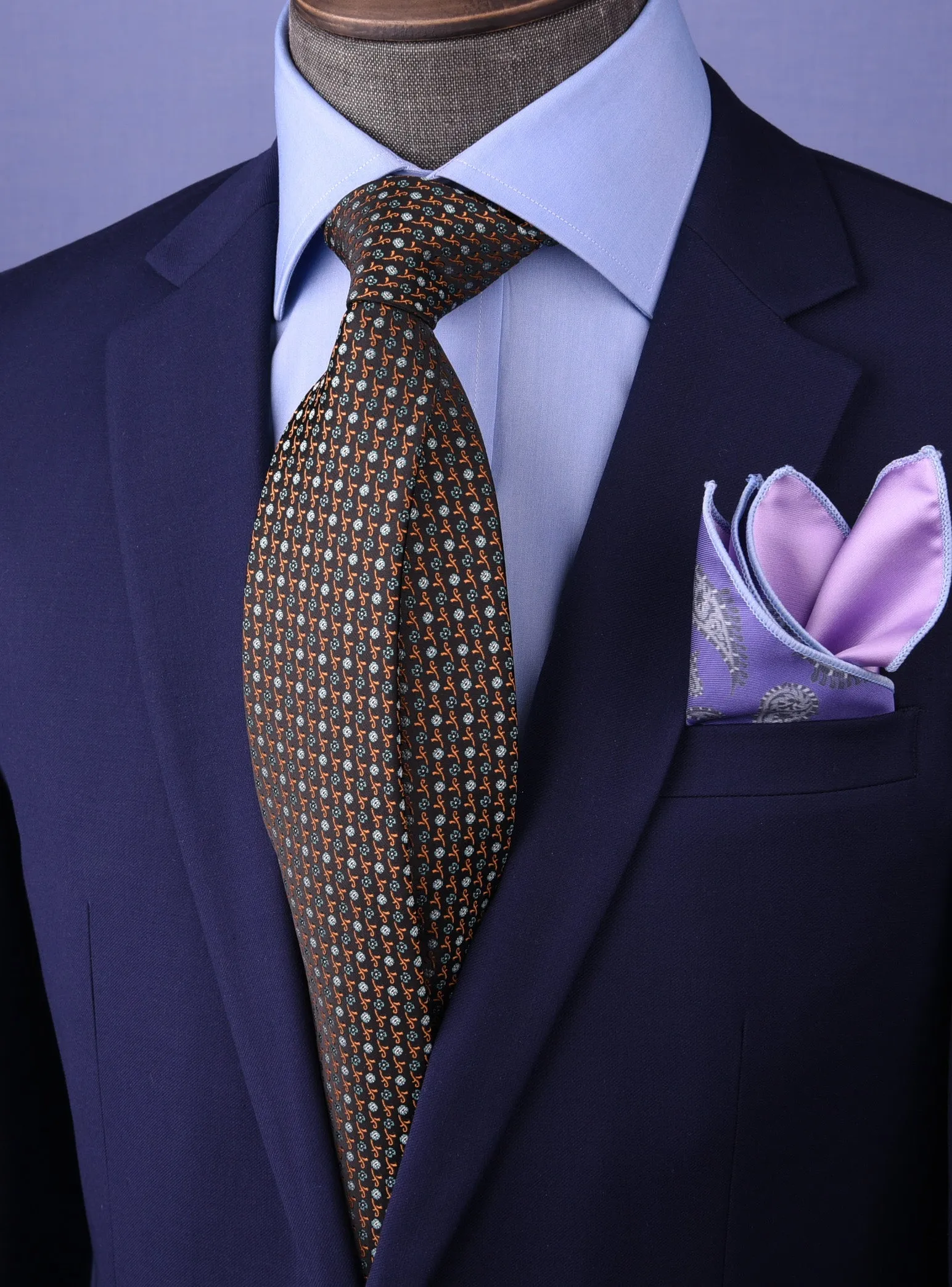 Stylish Italian Pattern 3" Necktie Business Formal Elegance For Smart Men's Ego