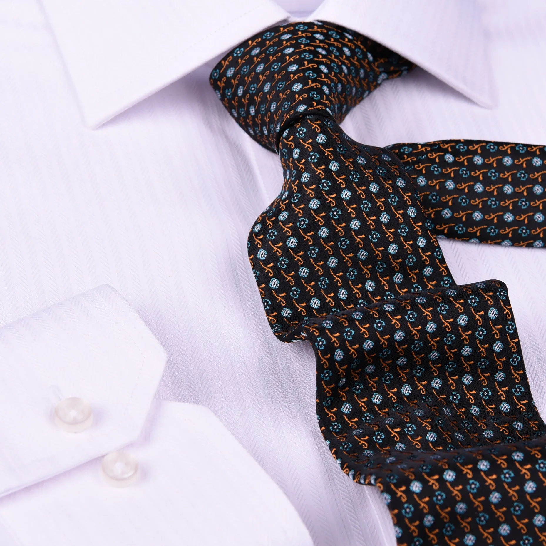 Stylish Italian Pattern 3" Necktie Business Formal Elegance For Smart Men's Ego