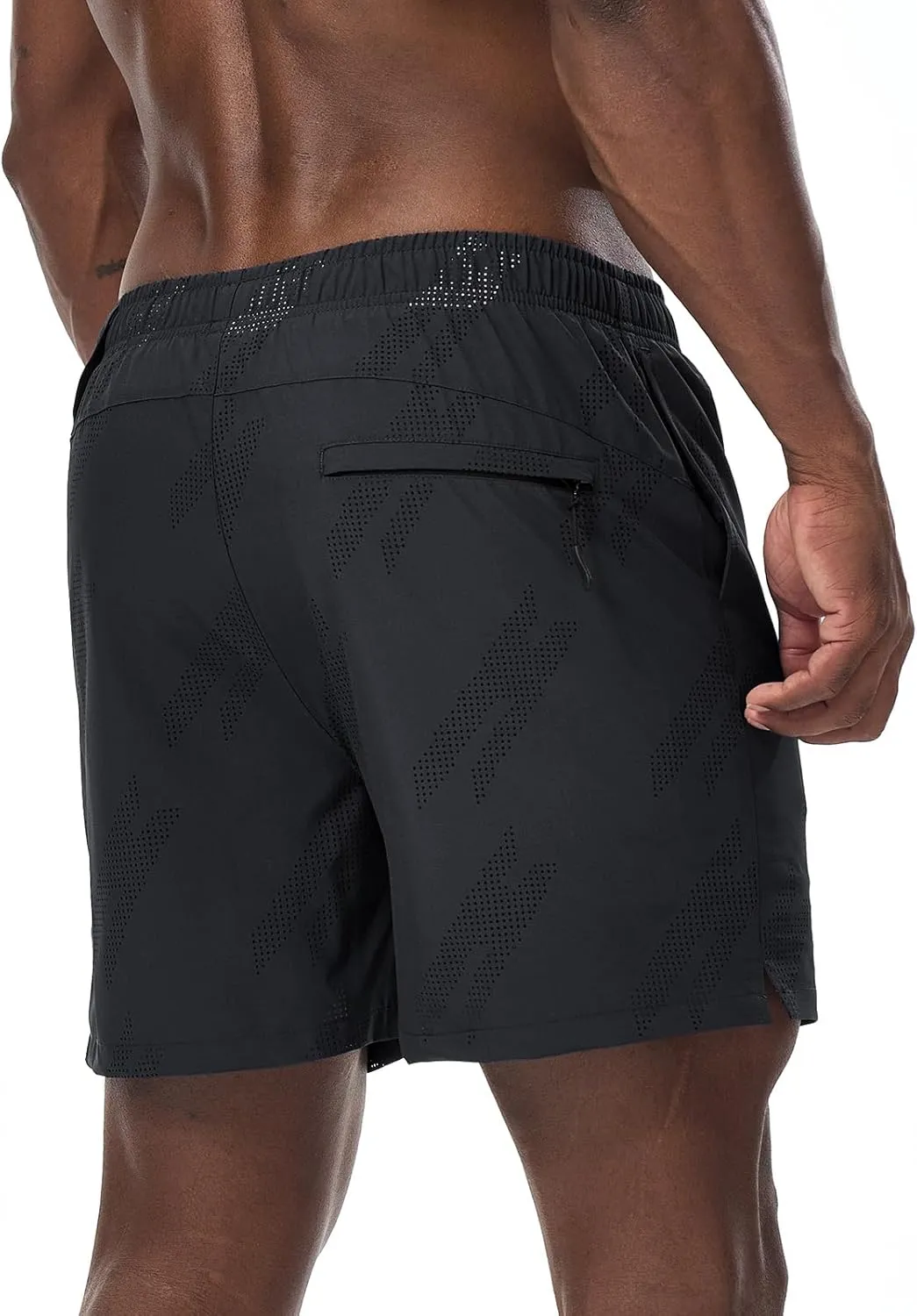 Surenow Mens Running Shorts Quick Dry Athletic Shorts Workout Gym Shorts Outdoor Sports Shorts for Men with Liner Training