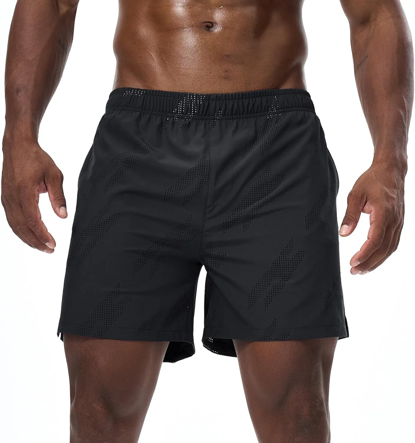 Surenow Mens Running Shorts Quick Dry Athletic Shorts Workout Gym Shorts Outdoor Sports Shorts for Men with Liner Training