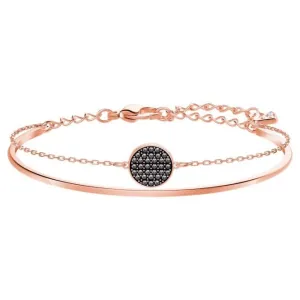 Swarovski Ginger Grey Rose Gold Tone Bangle 5389046