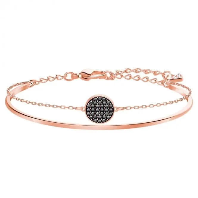 Swarovski Ginger Grey Rose Gold Tone Bangle 5389046