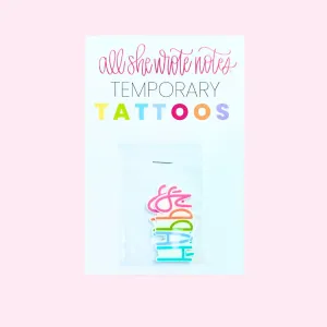 Temporary Tattoos - Happy