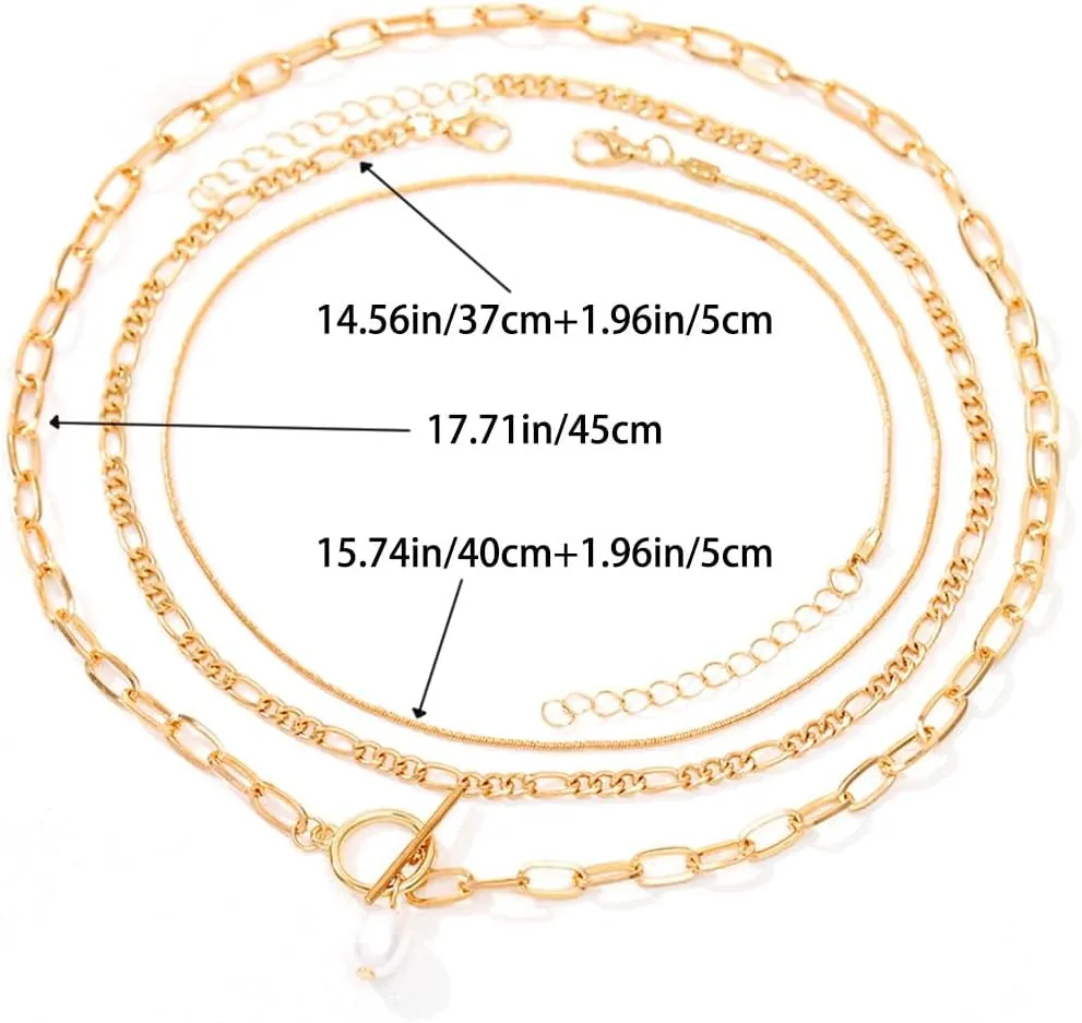 Tgirls Gold Snake Chain Necklaces for Women Layered Necklaces Dainty Choker Necklace Jewelry