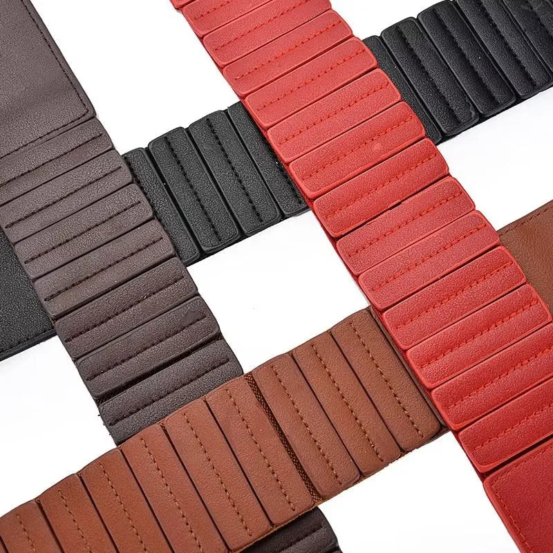 TrendyTie Chic Alloy-Buckle Slim PU Waistband