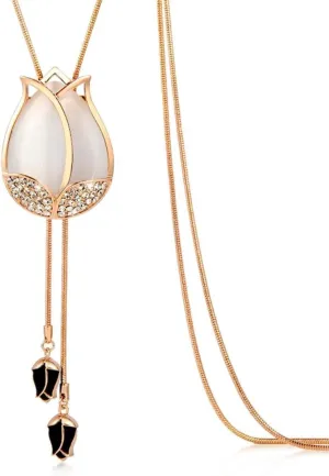 Triple Layer Pendant Necklace Long Statement Pendant Necklace Long Sweater Chain | Long Necklaces for Women | Summer Necklaces | Jewelry for Girls | Boho Necklaces for Women
