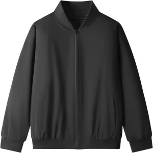 Varsity Jacket Men Casual Mens Windbreaker Jackets Lightweight Fashion Zip Up Jacket Mens Bomber Jacket Coat