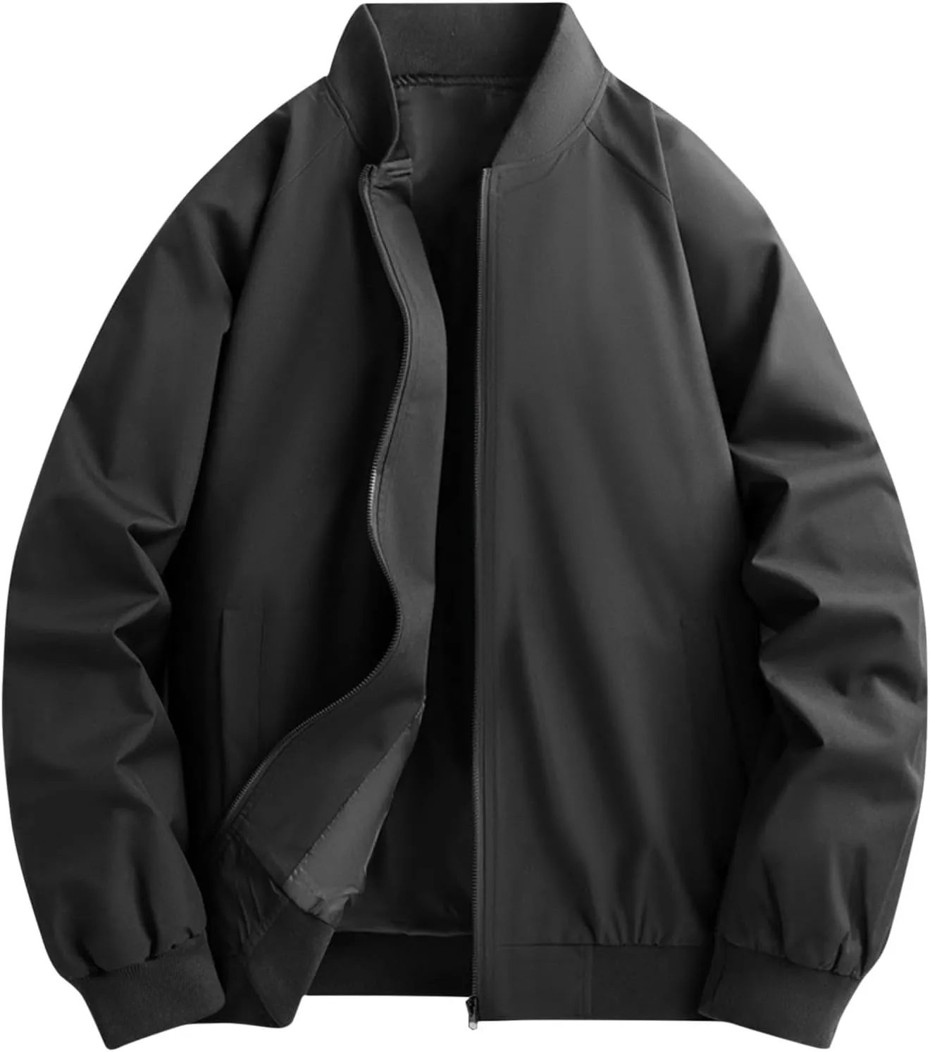 Varsity Jacket Men Casual Mens Windbreaker Jackets Lightweight Fashion Zip Up Jacket Mens Bomber Jacket Coat