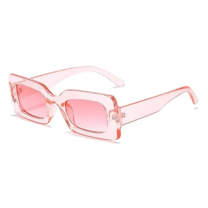 Vintage UV400 Rectangle Frame Sunglasses
