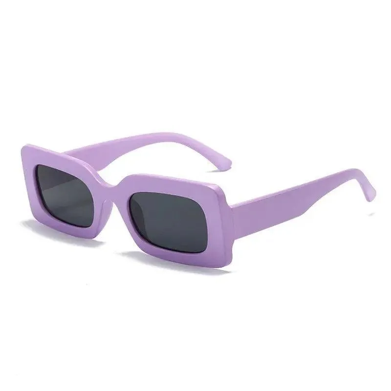 Vintage UV400 Rectangle Frame Sunglasses