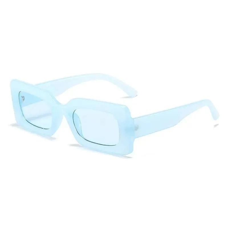 Vintage UV400 Rectangle Frame Sunglasses