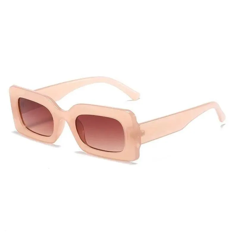 Vintage UV400 Rectangle Frame Sunglasses