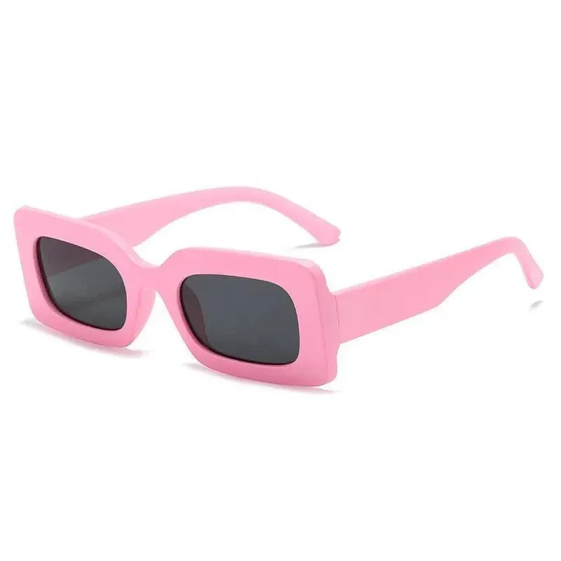 Vintage UV400 Rectangle Frame Sunglasses