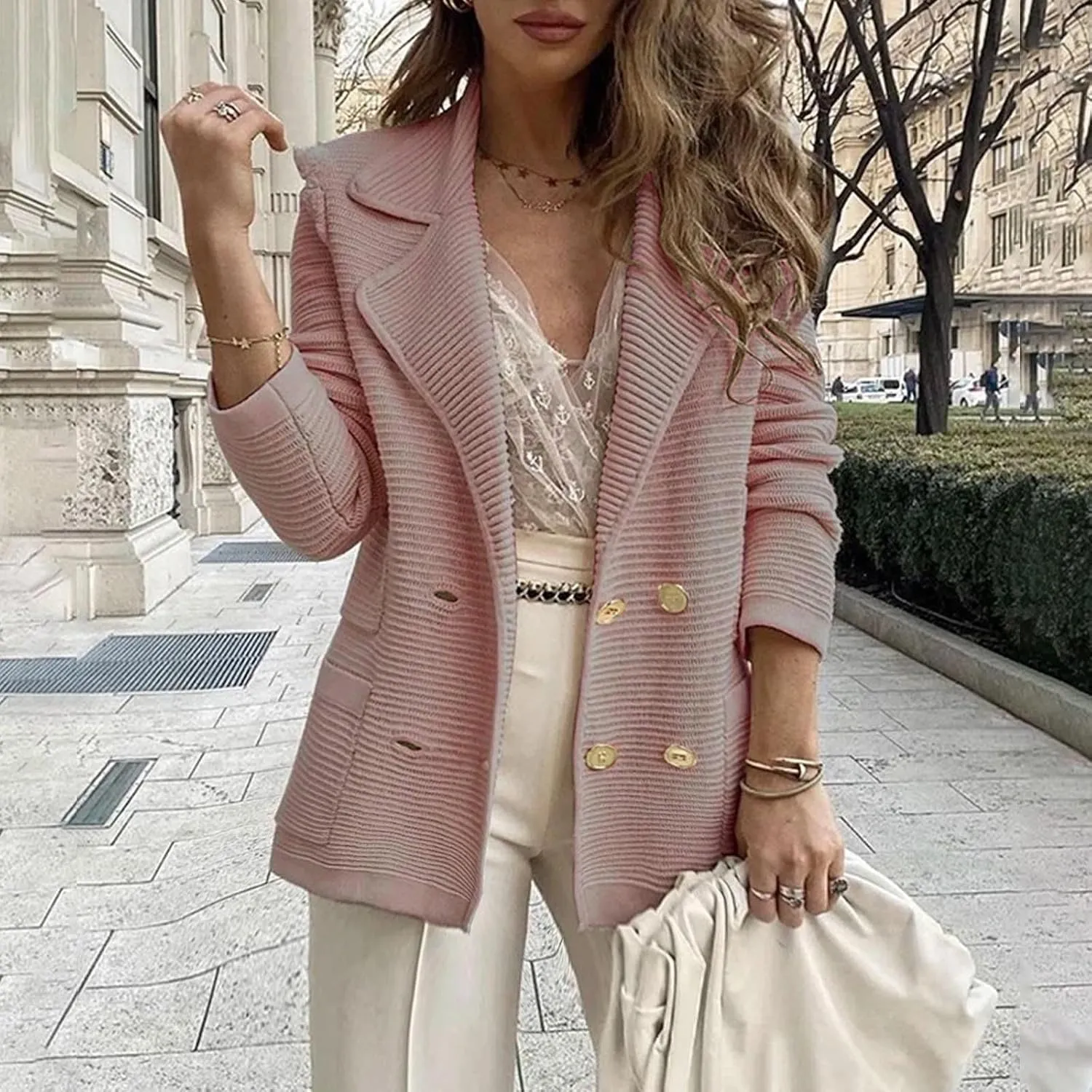 Winter Jackets for Women Long Sleeve Turndown Collar Blazer Casual Comfy Button up Corduroy Coats Outerwear