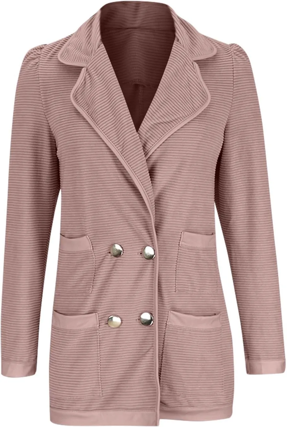 Winter Jackets for Women Long Sleeve Turndown Collar Blazer Casual Comfy Button up Corduroy Coats Outerwear