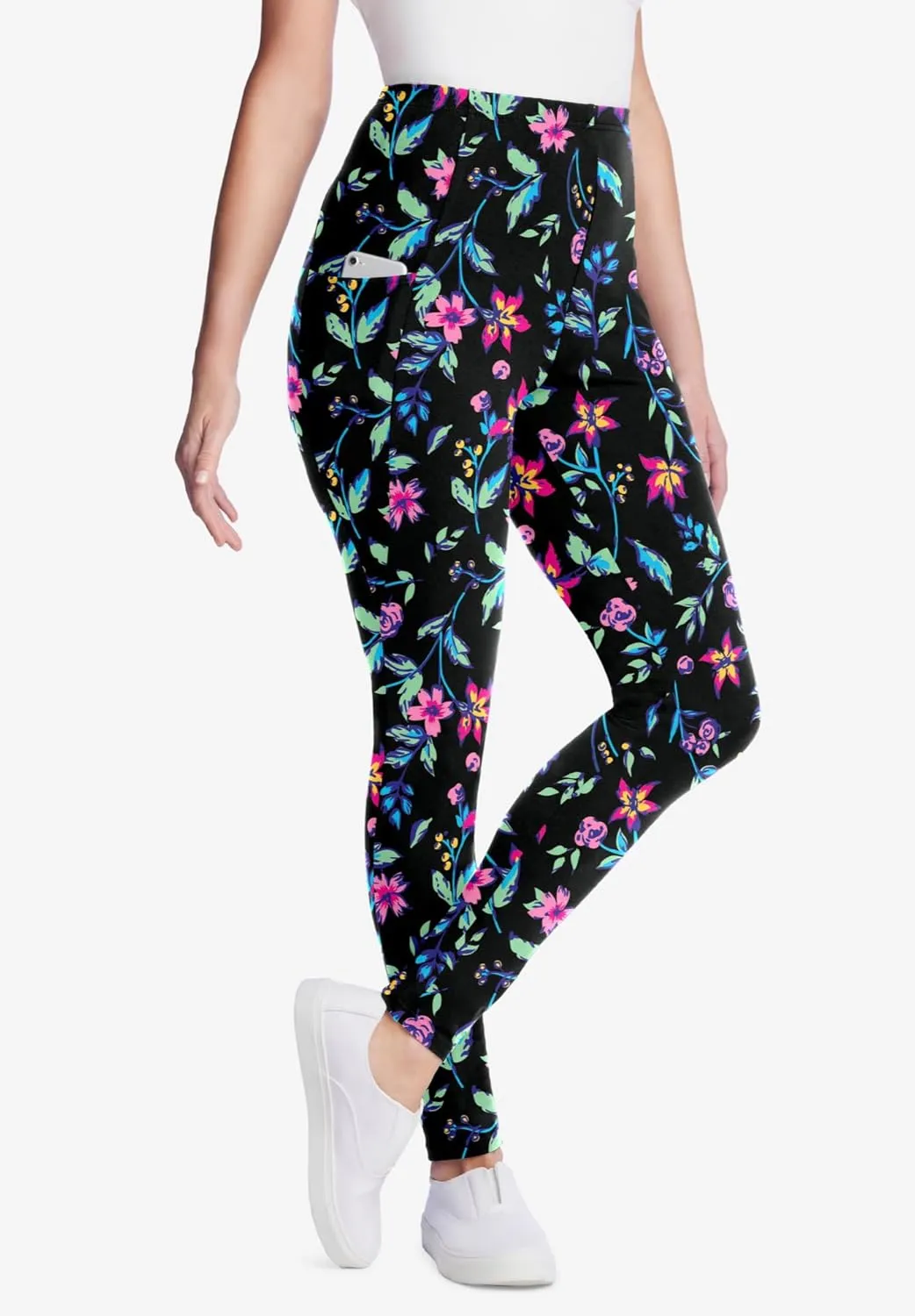 Woman Within Plus Size Petite Pocket Legging