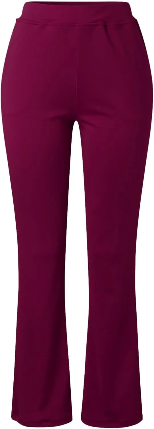 Womans Dress Pants Formal Work Trousers High Waist Slim Fit Casual Yoga Pants Stretchy Skinny Business Office Slacks