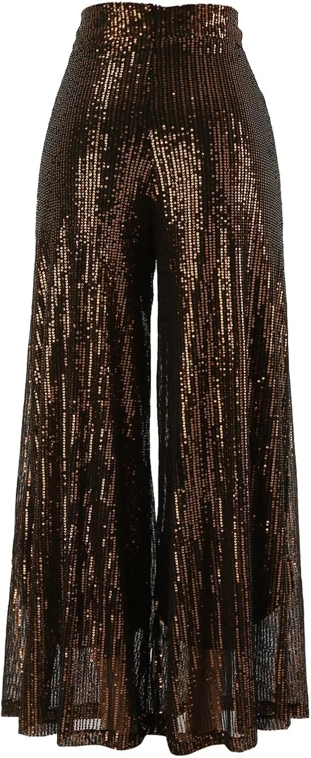 Women Cotton Linen Summer Flowy Pant Trousers Elastic Waisted Stretchy Straight Loose Fit Trousers Trendy