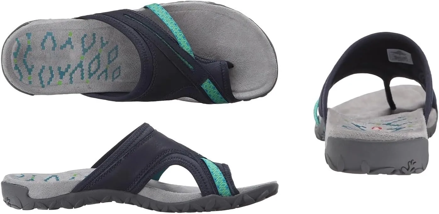 Women Orthopedic Sandals with Arch Support Flip Flops For Plantar Fasciitis Fashion Clip Toe Slip On Slippers Lightweight Non-Slip Summer Beach Slippers