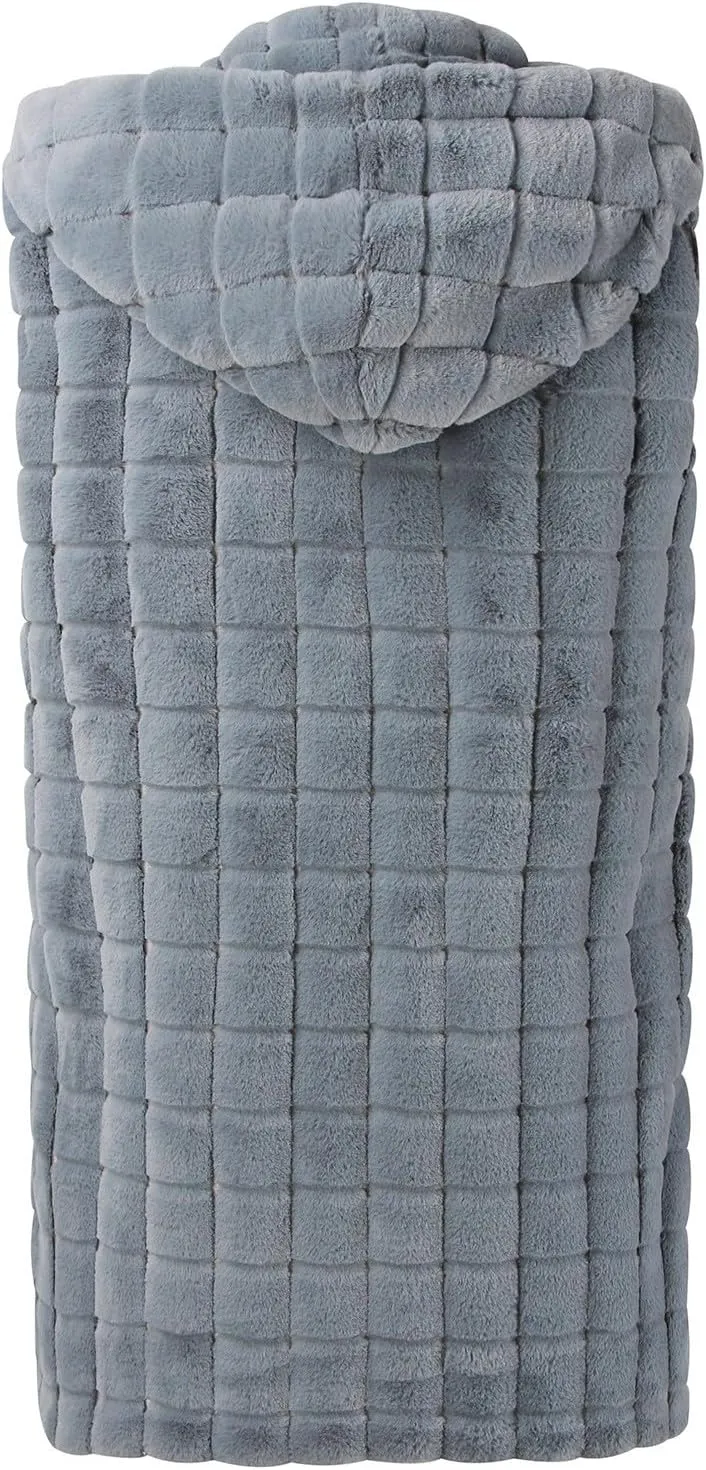 Womens 2023 Fall Reversible Puffer Vests Sleeveless Fleece Jacket Zip Up Hoodie Pockets Long Warm Winter Coat Outerwear