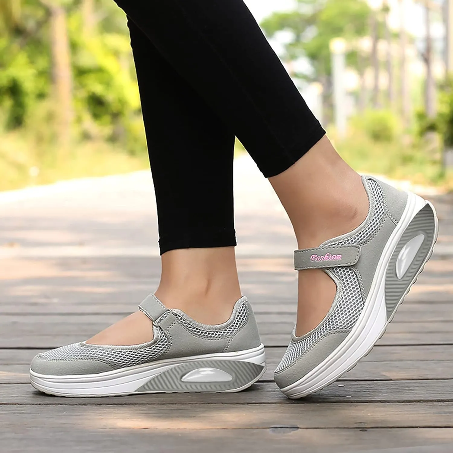 Women's Air Walking Shoes Orthopedic Diabetic Breathable with Arch Support Sneakers Casual Platform Mesh Sandals