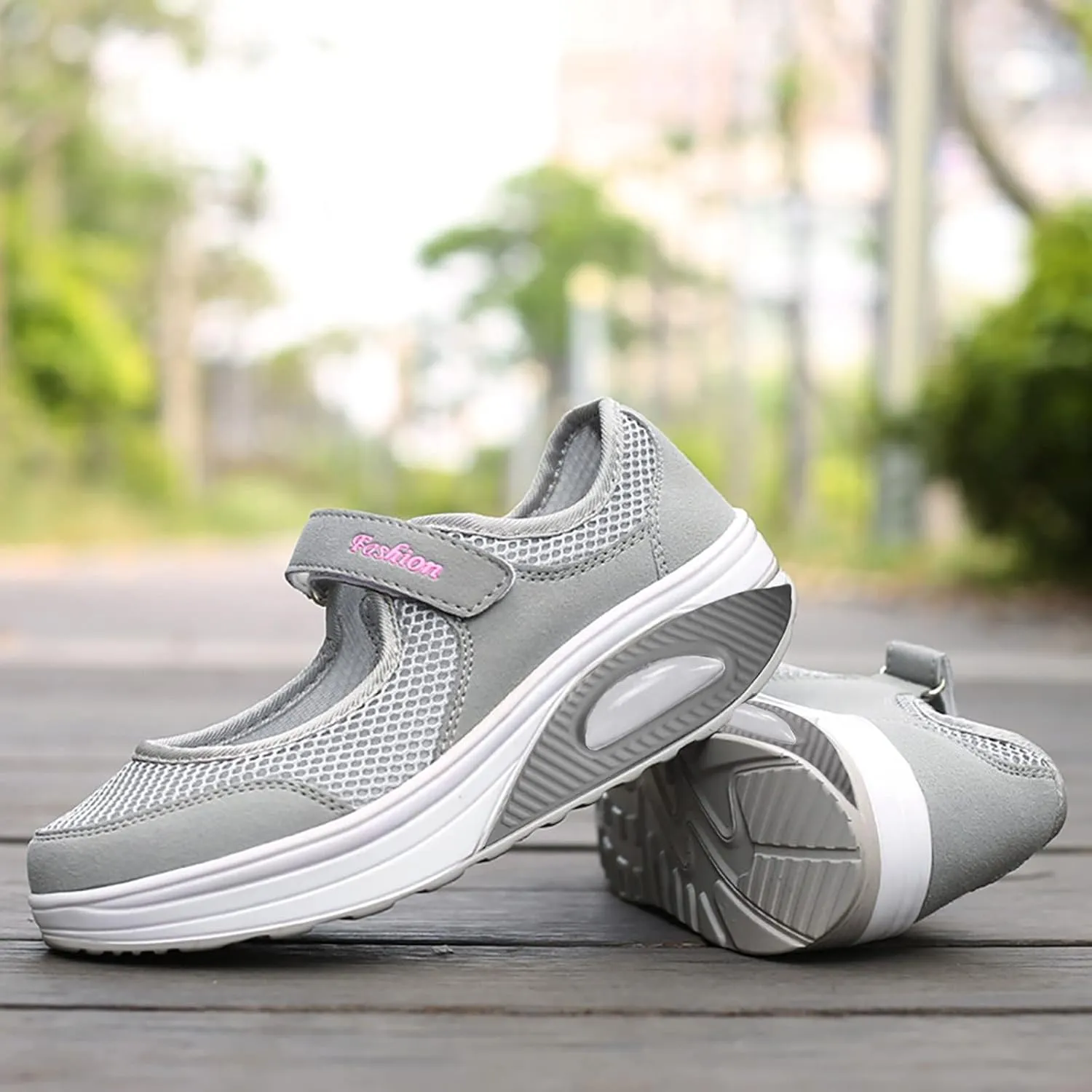 Women's Air Walking Shoes Orthopedic Diabetic Breathable with Arch Support Sneakers Casual Platform Mesh Sandals