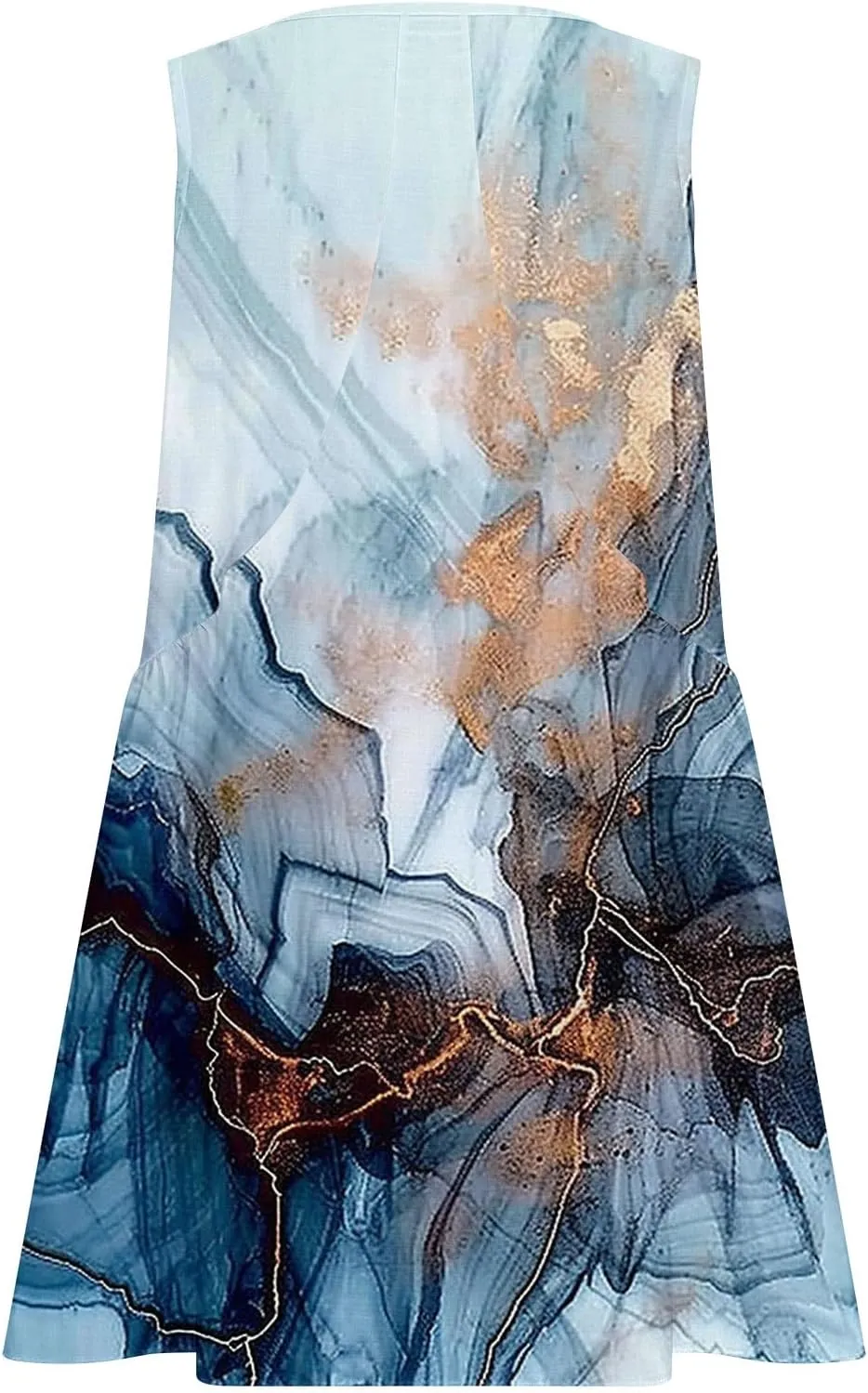 Women's Casual Summer Sundress 2025 Fashion V Neck Short Dress Graphic Print Sleeveless A Line Mini Dress with Pocket