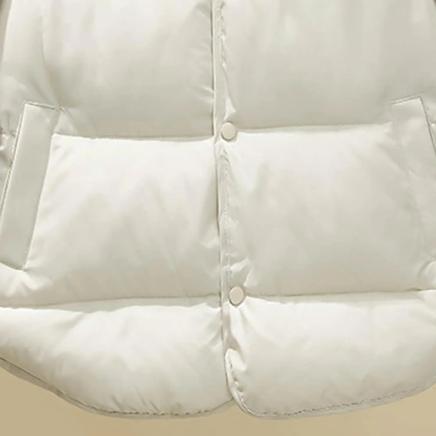 Women's Cropped Puffer Vests Sleeveless Stand Collar Winter Coats Lightweight Quilted Jacket Warm Short Down Coats Vest