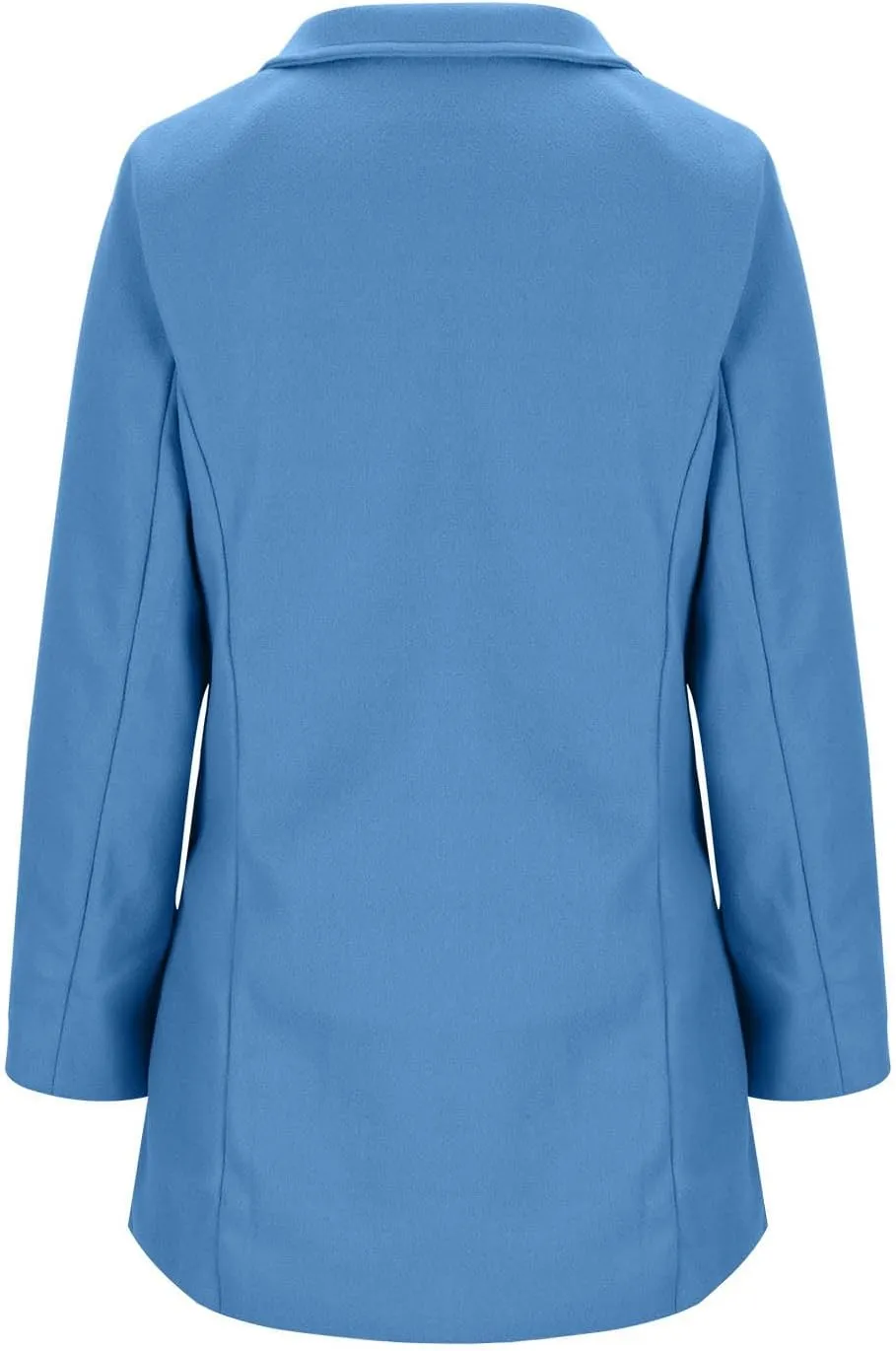 Womens Jackets Fall Turndown Collar Button Hoodless Coats Casual Long Sleeve Cardigan Tops Outerwear