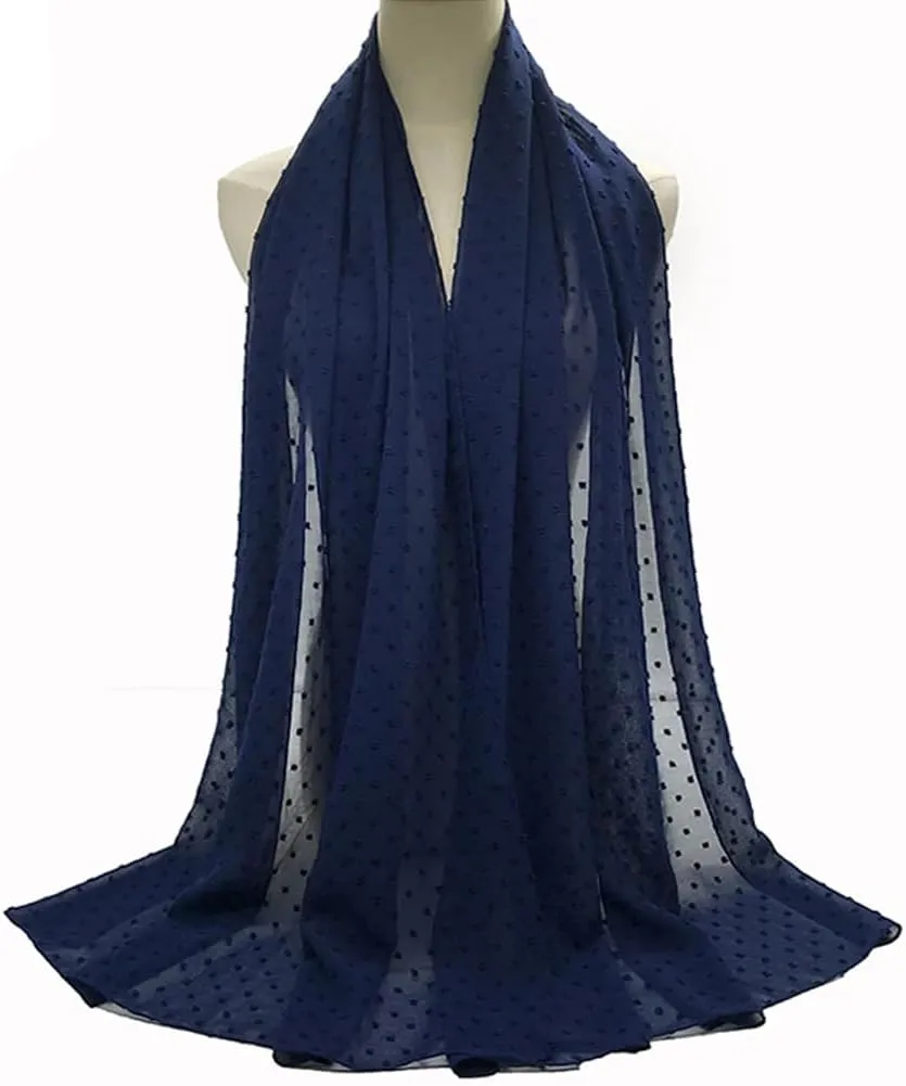 Women's Lightweight Soft Chiffon Long Scarf Fashion Solid Color Scarves Shawls Wrap