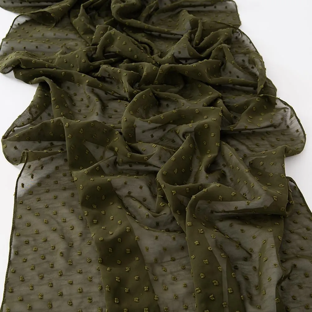 Women's Lightweight Soft Chiffon Long Scarf Fashion Solid Color Scarves Shawls Wrap