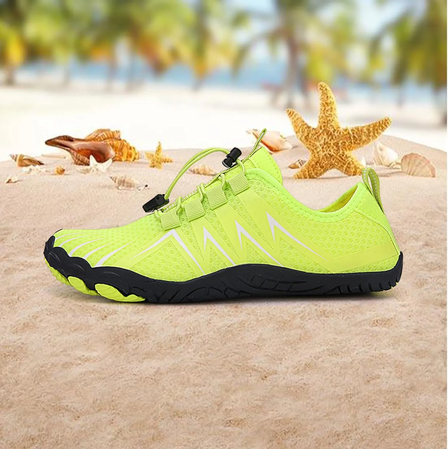 Womens Mens Walking Shoes Comfortable Wide Width Athletic Sneakers Lace Up Adjustable Barefoot Shoes with Drainage Grounded Comfort Wear Sneakers