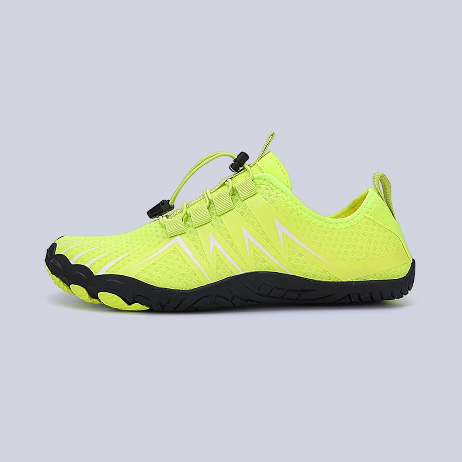 Womens Mens Walking Shoes Comfortable Wide Width Athletic Sneakers Lace Up Adjustable Barefoot Shoes with Drainage Grounded Comfort Wear Sneakers
