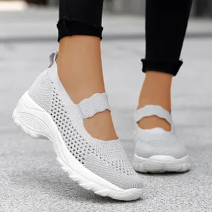 Womens Orthopedic Walking Shoes Slip On Sneakers with Arch Support Comfortable Casual Loafers Plantar Fasciitis Relief Foot Heel Pain Diabetic