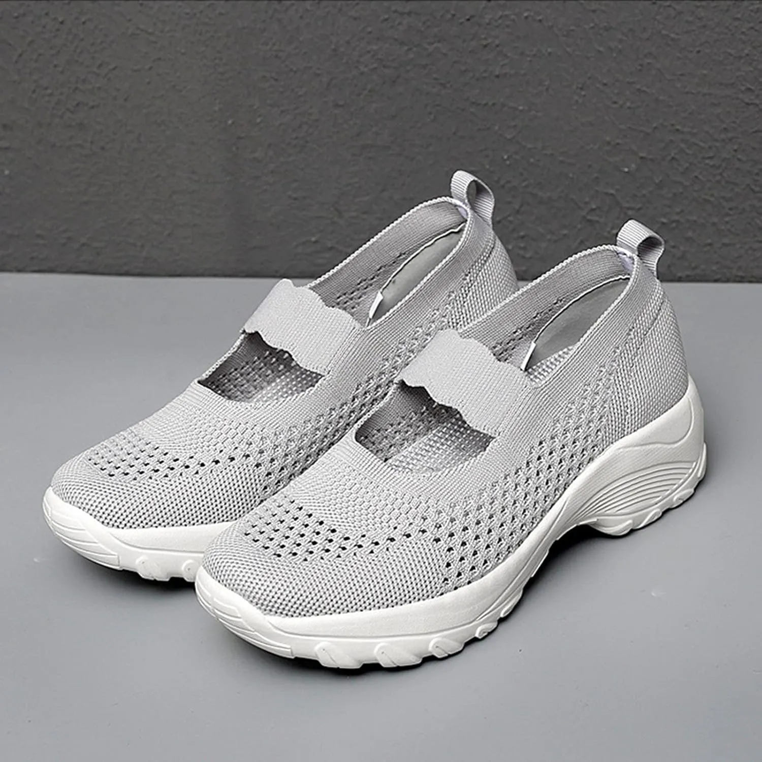 Womens Orthopedic Walking Shoes Slip On Sneakers with Arch Support Comfortable Casual Loafers Plantar Fasciitis Relief Foot Heel Pain Diabetic