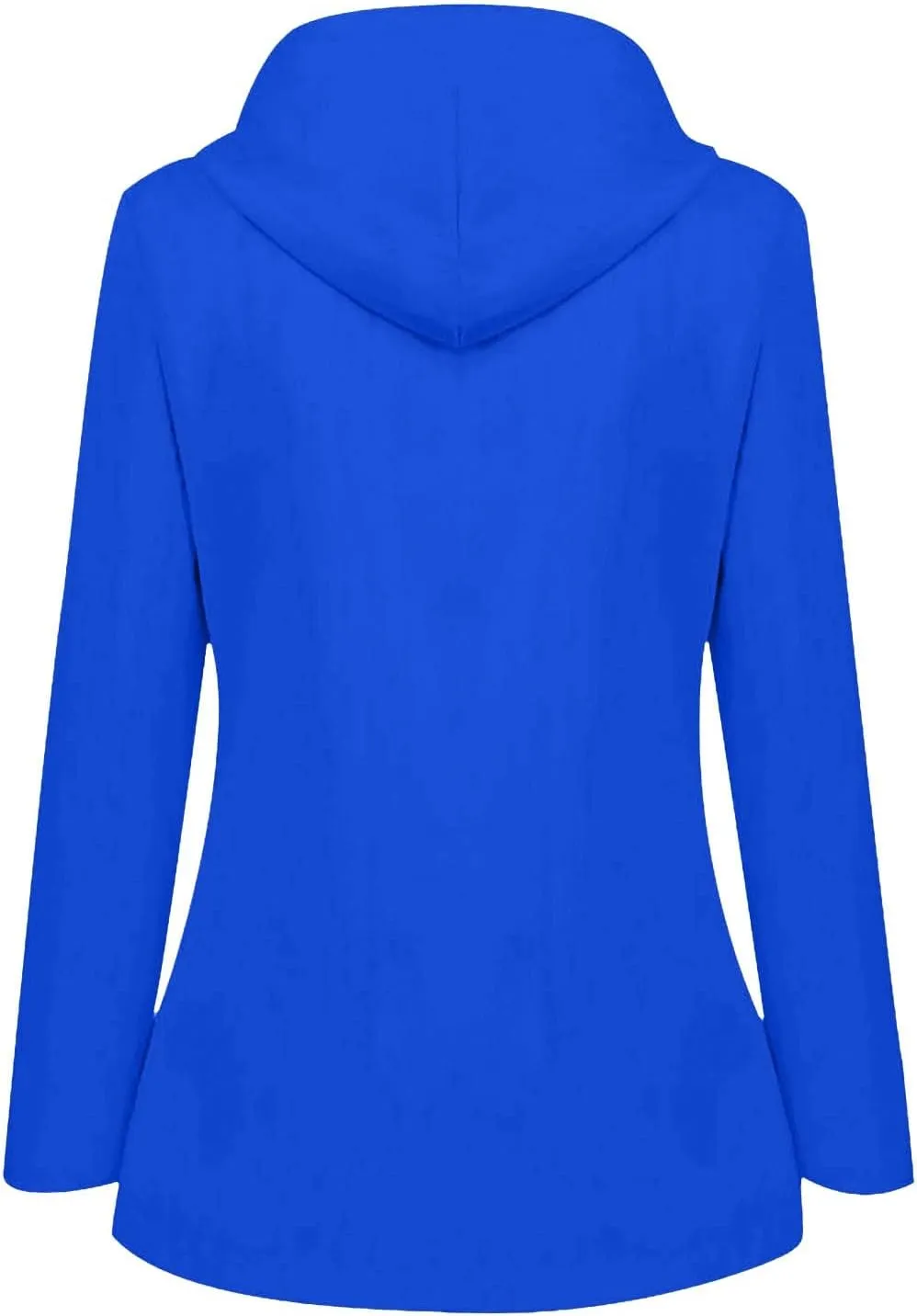 Womens Rain Coat Waterproof Active Outdoor Rain Jacket Lightweight Zip Up Summer Fall Raincoat Windbreaker With Hood