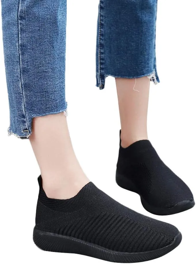 Womens Running Shoes Air Cushion Lightweight Sneakers Black Sneakers Women Trendy Nurse Shoes for Women Comfortable Wide Womens Casual Sneakers Size 11 Non Slip Shoes Women