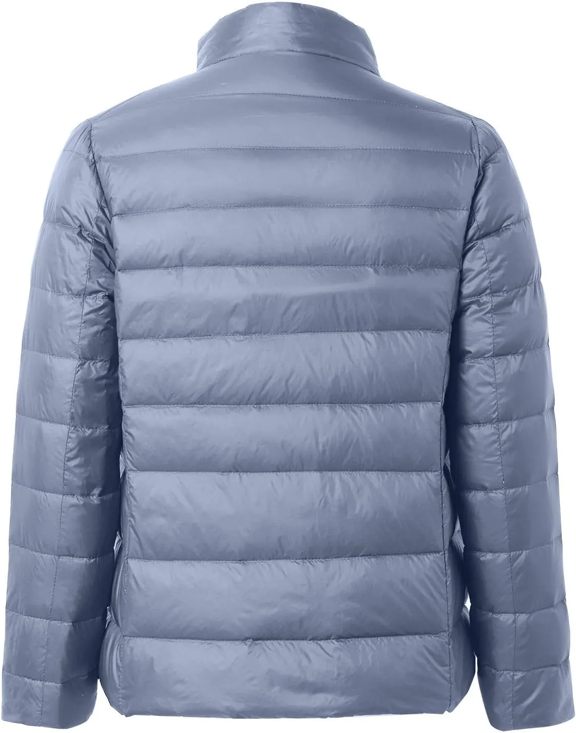 Women's Short Down Jacket Long Sleeve Padded Solid Color Quilted Jacket Winter Thick Thermal Cropped Puffer Jackets