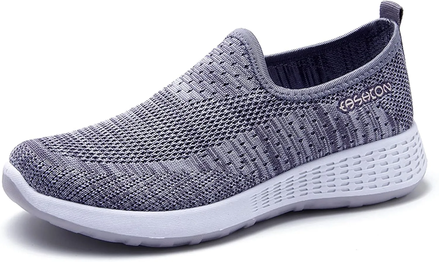 Womens Slip On Walking Shoes Lightweight Comfortable Sneakers Casual Canvas Flats Non Slip Elastic Loafers