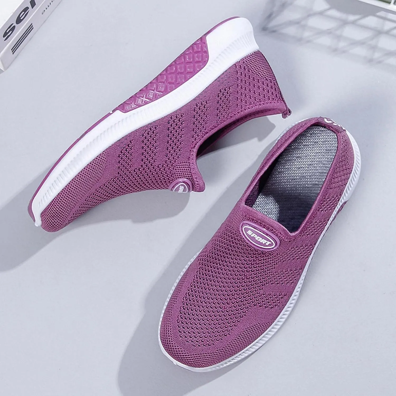 Women's Sneakers Zapatos para Mujer Comodos para Caminar Non Slip House Shoes for Women Elderly Womens Casual Sneakers Wide Width White Non Slip Shoes for Women Nurse