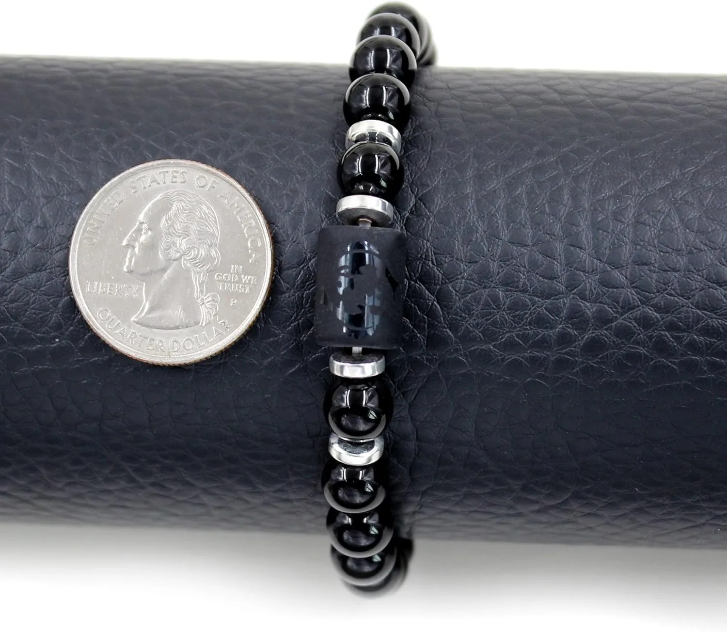 Zodiac Bracelet for Men and Women, 8mm Natural Black Agate Stone Constellation Star Sign Horoscope Bracelets 12 Constellations Cylinder Charm Jewelry Prayer Blessing Bracelet